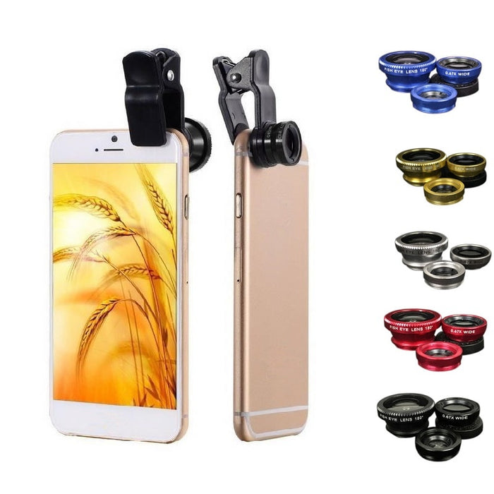 3 in 1 Universal Mobile Phone Lens - S’lit Gizmos
