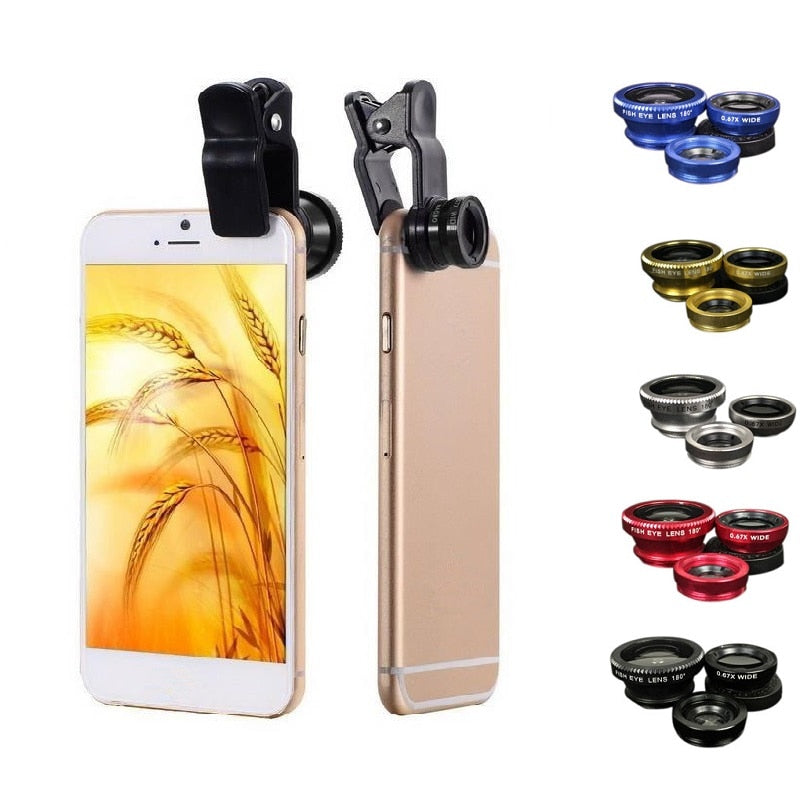 3 in 1 Universal Mobile Phone Lens - S’lit Gizmos