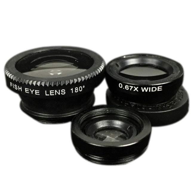 3 in 1 Universal Mobile Phone Lens - S’lit Gizmos
